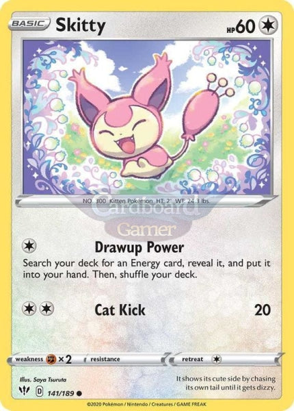 141/189 Skitty Common Darkness Ablaze Single Card