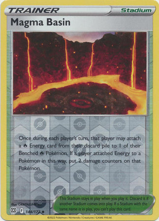 144/172 Magma Basin Trainer Uncommon Reverse Holo Brilliant Stars Pokemon TCG