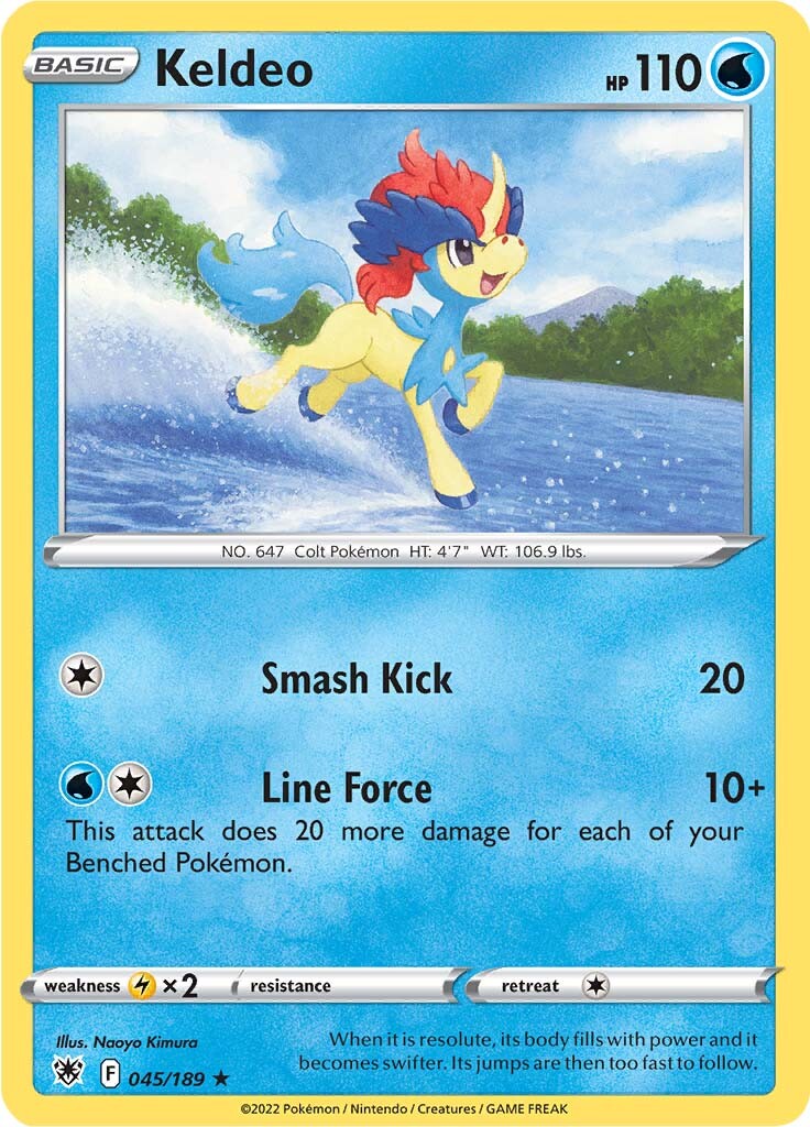 045/189 Keldeo Holo Rare Astral Radiance