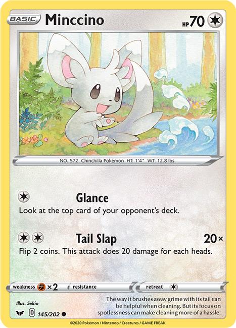 145/202 Minccino Common Sword & Shield