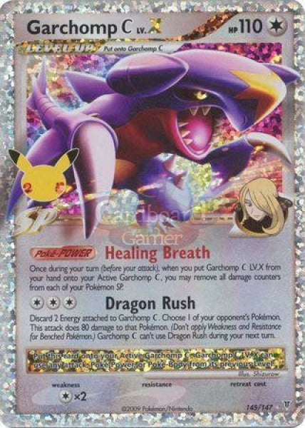 145/147 Garchomp C Lv.x Ultra Rare Celebrations Classic Collection Single Card