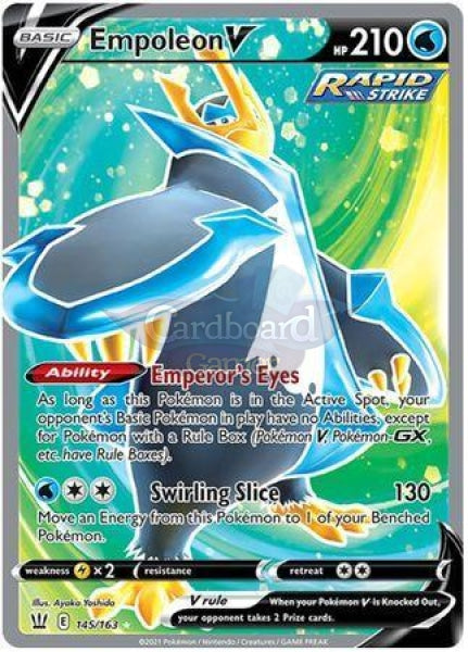 145/163 Empoleon V Full Art Battle Styles Single Card