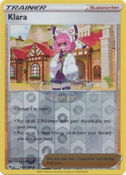 145/198 Klara Uncommon Reverse Holo Chilling Reign Single Card