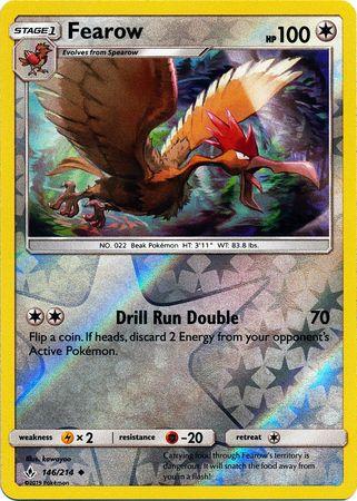 146/214 Fearow Uncommon Reverse Holo Unbroken Bonds