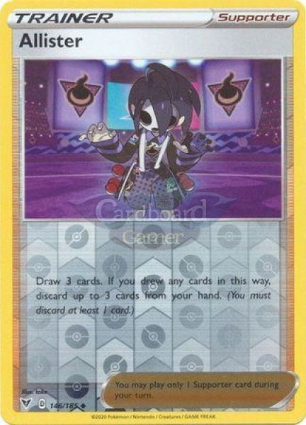 146/185 Allister Trainer Uncommon Reverse Holo Vivid Voltage Single Card