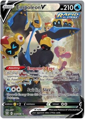 146/163 Empoleon V Full Art Ultra Rare Battle Styles