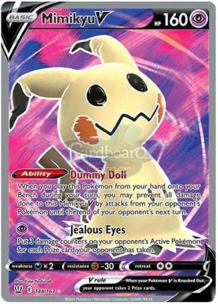 148/163 Mimikyu V Full Art Battle Styles Single Card