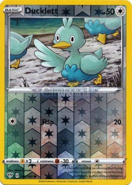 148/189 Ducklett Common Reverse Holo Darkness Ablaze Single Card