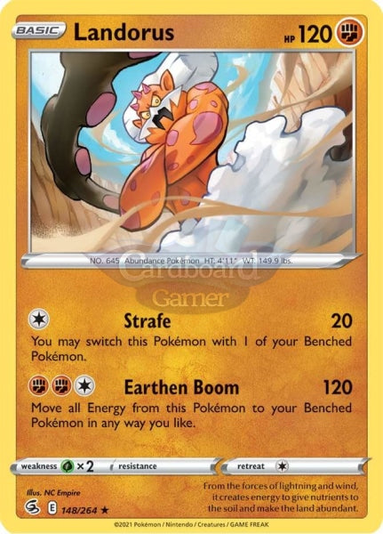 148/264 Landorus Holo Rare Fusion Strike Single Card