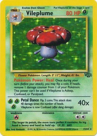 15/64 Vileplume Holo Rare Jungle Set Unlimited