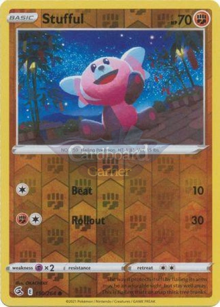 150/264 Stufful Common Reverse Holo Fusion Strike Single Card