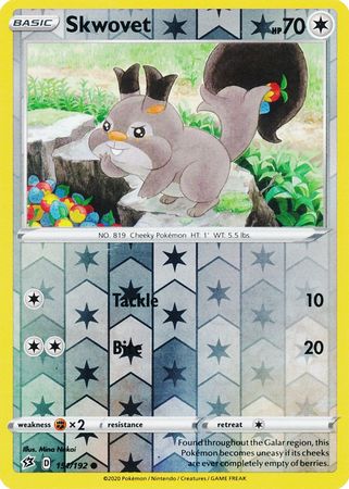 151/192 Skwovet Common Reverse Holo Rebel Clash