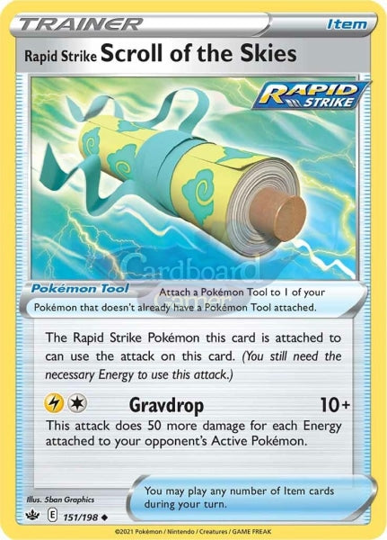 151/198 Rapid Strike Scroll Of The Skies Uncommon Chilling Reign Single Card