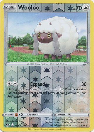 152/202 Wooloo Common Reverse Holo Sword & Shield