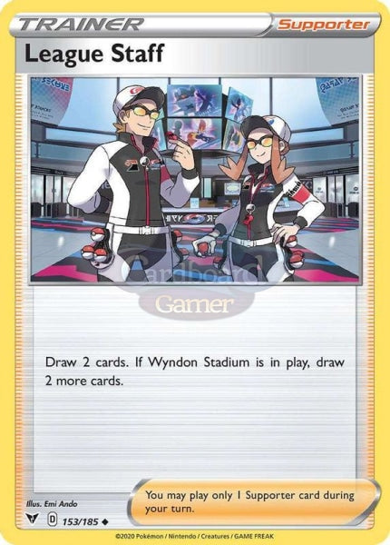 153/185 League Staff Trainer Uncommon Vivid Voltage Single Card