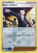 154/192 Boss's Orders Rare Trainer Reverse Holo Rebel Clash