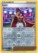 154/185 Leon Holo Rare Trainer Reverse Vivid Voltage Single Card