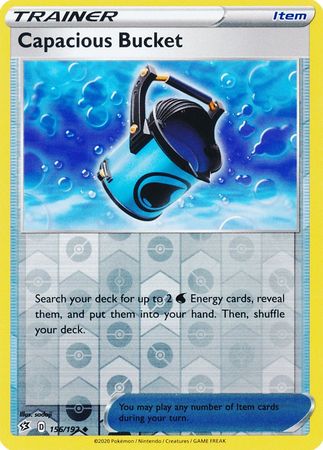 156/192 Capacious Bucket Trainer Uncommon Reverse Holo Rebel Clash