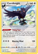 156/189 Corviknight Holo Rare Darkness Ablaze Single Card