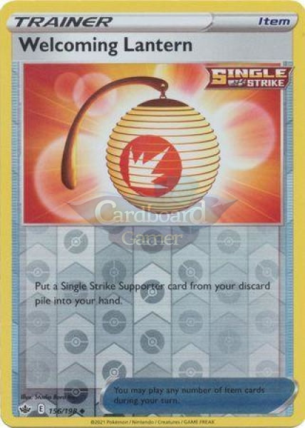 156/198 Welcoming Lantern Uncommon Reverse Holo Chilling Reign Single Card