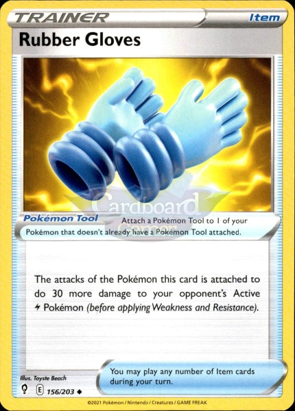 156/203 Rubber Gloves Evolving Skies Single Card