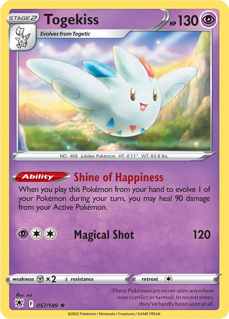 057/189 Togekiss Holo Rare Astral Radiance