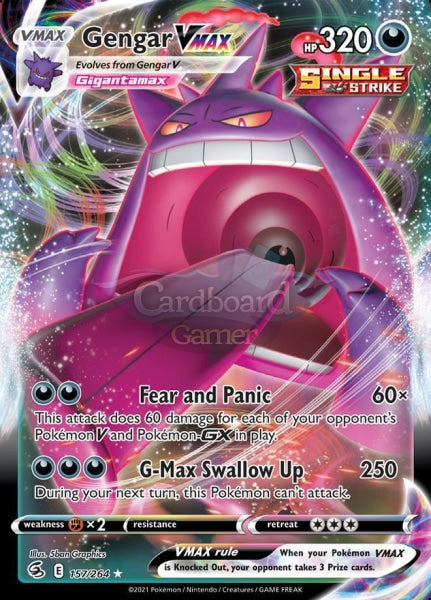 157/264 Gengar Vmax Fusion Strike Single Card