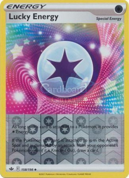 158/198 Lucky Energy Uncommon Reverse Holo Chilling Reign Single Card