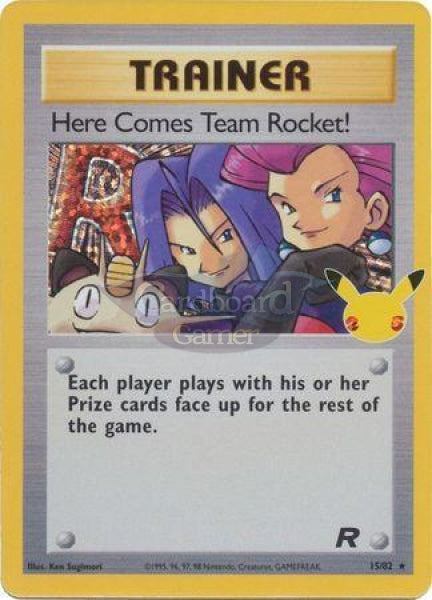 15/82 Here Comes Team Rocket! Holo Rare Celebrations Classic Collection Single Card