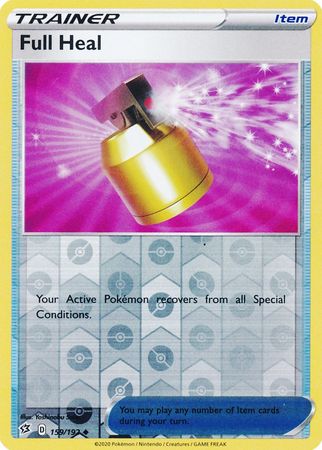 159/192 Full Heal Trainer Uncommon Reverse Holo Rebel Clash