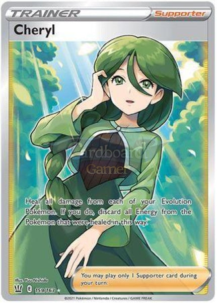 159/163 Cheryl Supporter Full Art Battle Styles Single Card