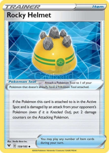 159/185 Rocky Helmet Trainer Uncommon Vivid Voltage Single Card