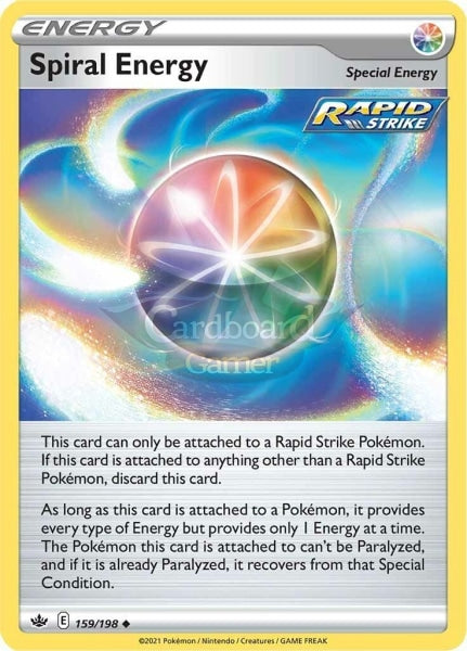 159/198 Spiral Energy Uncommon Chilling Reign Single Card