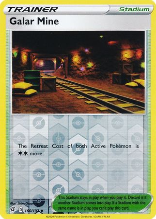 160/192 Galar Mine Trainer Uncommon Reverse Holo Rebel Clash