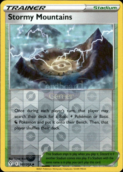 161/203 Stormy Mountains Reverse Holo Evolving Skies Single Card