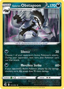 161/264 Galarian Obstagoon Holo Rare Fusion Strike Single Card