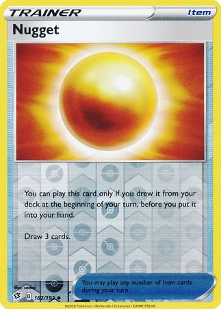 162/192 Nugget Trainer Uncommon Reverse Holo Rebel Clash