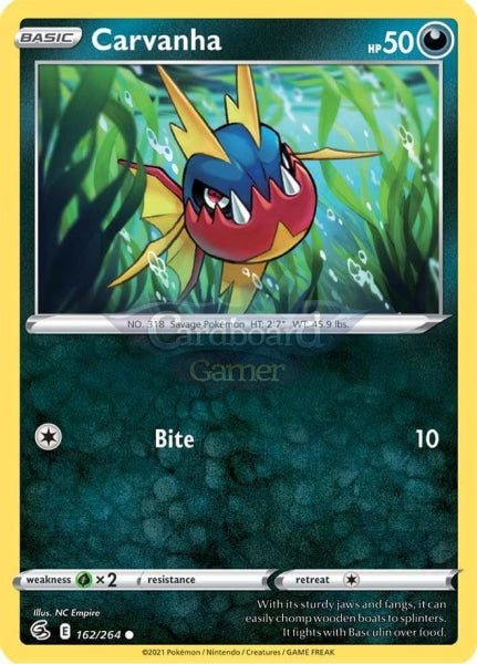 162/264 Carvanha Common Fusion Strike Single Card