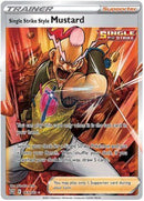 163/163 Single Strike Style Mustard Supporter Full Art Battle Styles Card