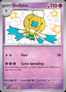 156/091 Drifblim Shiny Rare Paldean Fates