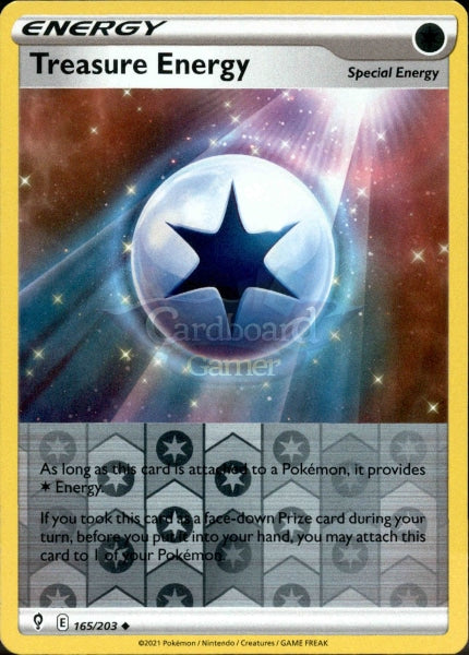 165/203 Treasure Energy Reverse Holo Evolving Skies Single Card