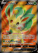 166/203 Leafeon V Full Art Evolving Skies Single Card