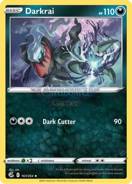 167/264 Darkrai Uncommon Fusion Strike Single Card