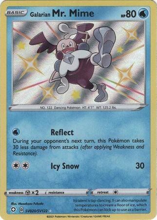 SV020/SV122 Galarian Mr. Mime Holo Shiny Rare Shining Fates