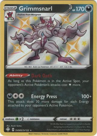 SV085/SV122 Grimmsnarl Holo Shiny Rare Shining Fates