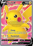 170/185 Pikachu V Full Art Ultra Rare Vivid Voltage Single Card