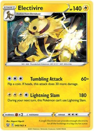 045/163 Electivire Rare Battle Styles