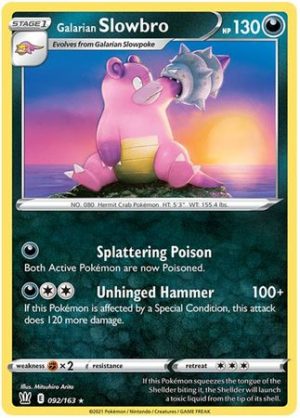 092/163 Galarian Slowbro Rare Battle Styles