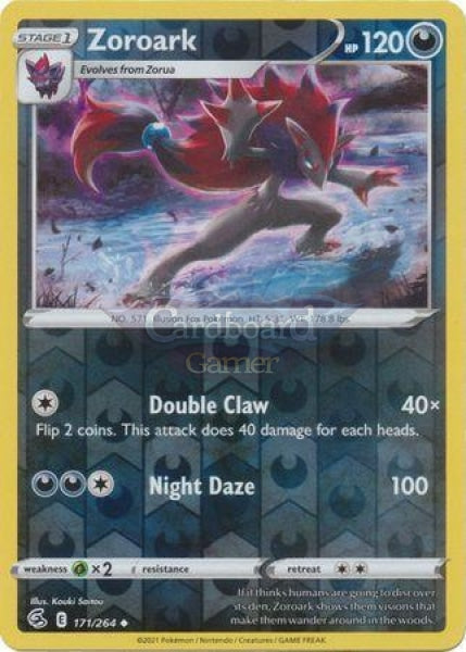 171/264 Zoroark Uncommon Reverse Holo Fusion Strike Single Card