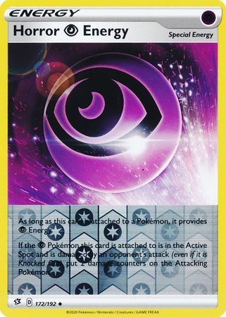 172/192 Horror P Energy Trainer Uncommon Reverse Holo Rebel Clash